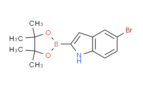 CAS No. 1256358-92-5, 5-Bromo-2-(4,4,5,5-tetramethyl-1,3,2-dioxaborolan-2-yl)-1H-indole