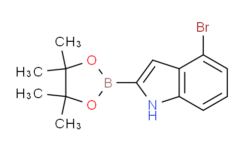 CAS No. 1256358-97-0, 4-Bromo-2-(4,4,5,5-tetramethyl-1,3,2-dioxaborolan-2-yl)-1H-indole