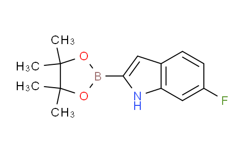 CAS No. 1256358-98-1, 6-Fluoro-2-(4,4,5,5-tetramethyl-1,3,2-dioxaborolan-2-yl)-1H-indole