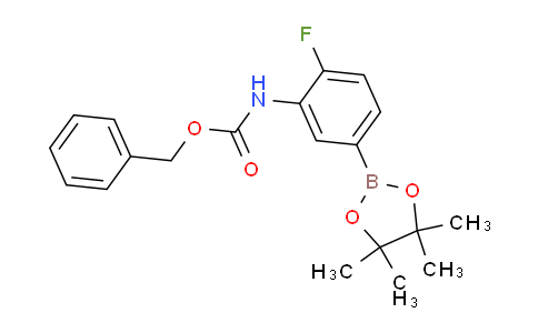 CAS No. 1256359-14-4, Benzyl (2-fluoro-5-(4,4,5,5-tetramethyl-1,3,2-dioxaborolan-2-yl)phenyl)carbamate