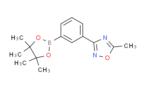 CAS No. 1256359-28-0, 5-Methyl-3-(3-(4,4,5,5-tetramethyl-1,3,2-dioxaborolan-2-yl)phenyl)-1,2,4-oxadiazole