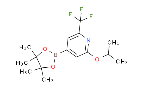 CAS No. 1256359-31-5, 2-Isopropoxy-4-(4,4,5,5-tetramethyl-1,3,2-dioxaborolan-2-yl)-6-(trifluoromethyl)pyridine
