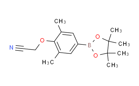 CAS No. 1256359-33-7, 2-(2,6-Dimethyl-4-(4,4,5,5-tetramethyl-1,3,2-dioxaborolan-2-yl)phenoxy)acetonitrile
