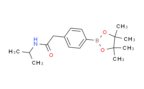 CAS No. 1256359-82-6, N-Isopropyl-2-(4-(4,4,5,5-tetramethyl-1,3,2-dioxaborolan-2-yl)phenyl)acetamide