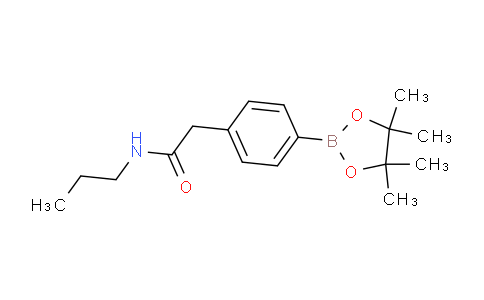 CAS No. 1256359-84-8, N-Propyl-2-(4-(4,4,5,5-tetramethyl-1,3,2-dioxaborolan-2-yl)phenyl)acetamide