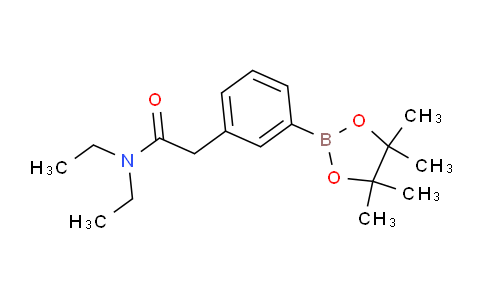 CAS No. 1256359-90-6, N,N-Diethyl-2-(3-(4,4,5,5-tetramethyl-1,3,2-dioxaborolan-2-yl)phenyl)acetamide
