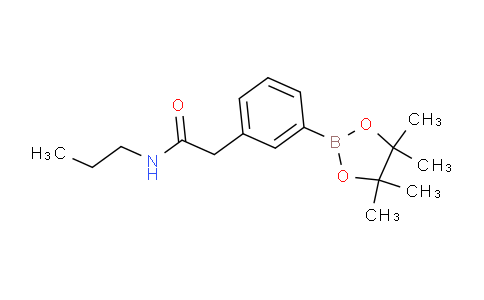 1256359-91-7 | N-Propyl-2-(3-(4,4,5,5-tetramethyl-1,3,2-dioxaborolan-2-yl)phenyl)acetamide