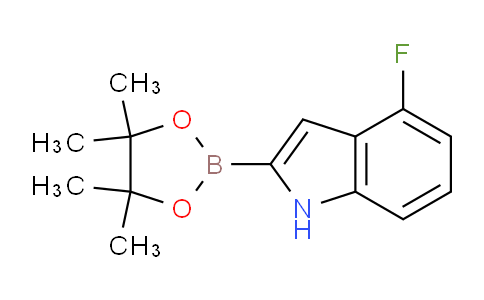 CAS No. 1256359-96-2, 4-Fluoro-2-(4,4,5,5-tetramethyl-1,3,2-dioxaborolan-2-yl)-1H-indole