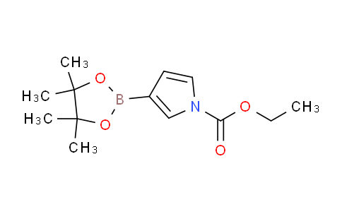 CAS No. 1256360-06-1, Ethyl 3-(4,4,5,5-tetramethyl-1,3,2-dioxaborolan-2-yl)-1H-pyrrole-1-carboxylate