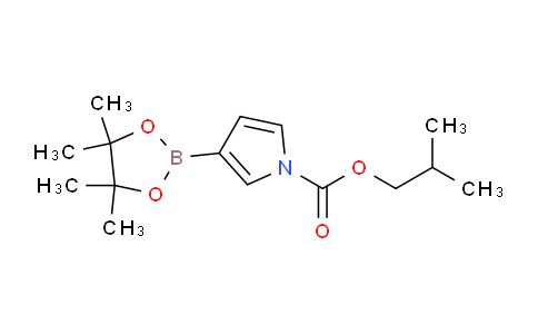 CAS No. 1256360-08-3, Isobutyl 3-(4,4,5,5-tetramethyl-1,3,2-dioxaborolan-2-yl)-1H-pyrrole-1-carboxylate
