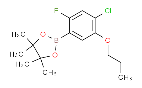 CAS No. 1256360-18-5, 2-(4-Chloro-2-fluoro-5-propoxyphenyl)-4,4,5,5-tetramethyl-1,3,2-dioxaborolane