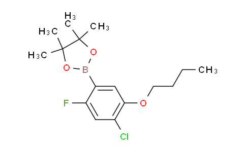 CAS No. 1256360-19-6, 2-(5-Butoxy-4-chloro-2-fluorophenyl)-4,4,5,5-tetramethyl-1,3,2-dioxaborolane