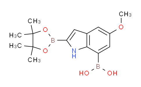 CAS No. 1256360-22-1, (5-Methoxy-2-(4,4,5,5-tetramethyl-1,3,2-dioxaborolan-2-yl)-1H-indol-7-yl)boronic acid