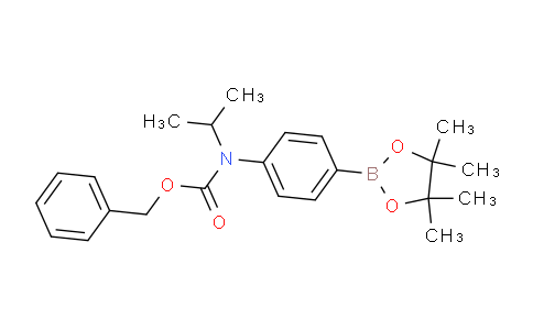 CAS No. 1256360-23-2, Benzyl isopropyl(4-(4,4,5,5-tetramethyl-1,3,2-dioxaborolan-2-yl)phenyl)carbamate