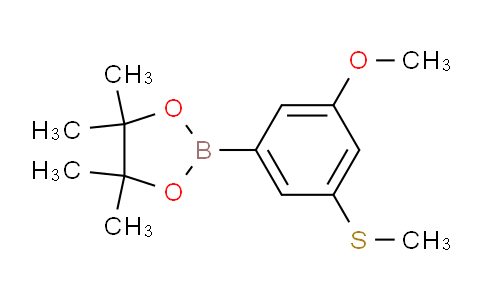 CAS No. 1256360-25-4, 2-(3-Methoxy-5-(methylthio)phenyl)-4,4,5,5-tetramethyl-1,3,2-dioxaborolane