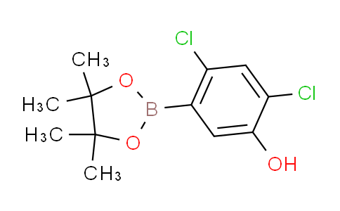 CAS No. 1256360-32-3, 2,4-Dichloro-5-(4,4,5,5-tetramethyl-1,3,2-dioxaborolan-2-yl)phenol