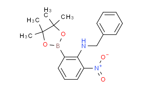 CAS No. 1256360-35-6, N-Benzyl-2-nitro-6-(4,4,5,5-tetramethyl-1,3,2-dioxaborolan-2-yl)aniline