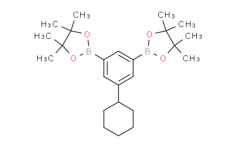 CAS No. 1256360-40-3, 2,2'-(5-Cyclohexyl-1,3-phenylene)bis(4,4,5,5-tetramethyl-1,3,2-dioxaborolane)