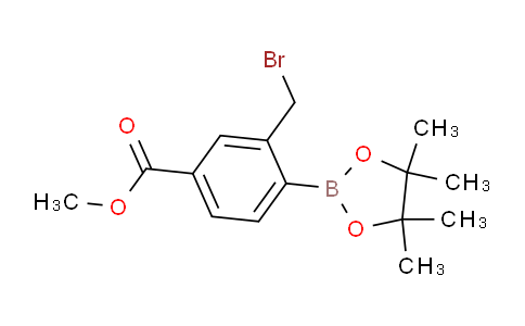 CAS No. 1256388-92-7, Methyl 3-(bromomethyl)-4-(4,4,5,5-tetramethyl-1,3,2-dioxaborolan-2-yl)benzoate