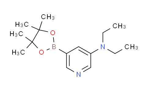 CAS No. 1257554-15-6, N,N-Diethyl-5-(4,4,5,5-tetramethyl-1,3,2-dioxaborolan-2-yl)pyridin-3-amine