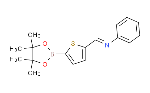 CAS No. 1257651-22-1, Phenyl-[5-(4,4,5,5-tetramethyl-[1,3,2]dioxaborolan-2-yl)-thiophen-2-ylmethylene]-amine