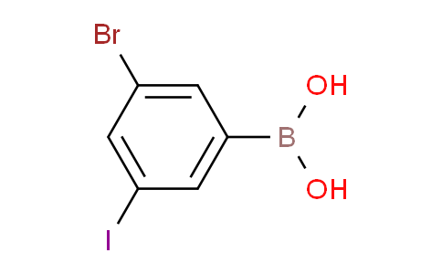 CAS No. 1257793-09-1, 3-Bromo-5-iodophenylboronic acid