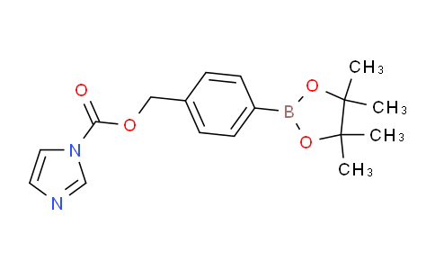 CAS No. 1262015-14-4, 4-(4,4,5,5-Tetramethyl-1,3,2-dioxaborolan-2-yl)benzyl 1H-imidazole-1-carboxylate