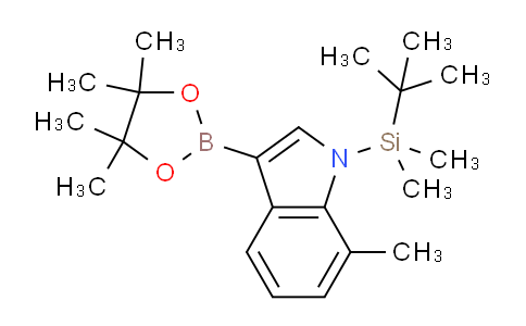 CAS No. 1263986-66-8, 1-(tert-Butyldimethylsilyl)-7-methyl-3-(4,4,5,5-tetramethyl-1,3,2-dioxaborolan-2-yl)-1H-indole