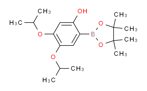 CAS No. 1265221-61-1, 4,5-Diisopropoxy-2-(4,4,5,5-tetramethyl-1,3,2-dioxaborolan-2-yl)phenol