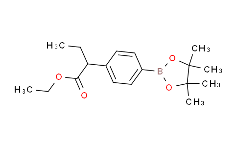 CAS No. 1282659-60-2, Ethyl 2-(4-(4,4,5,5-tetramethyl-1,3,2-dioxaborolan-2-yl)phenyl)butanoate