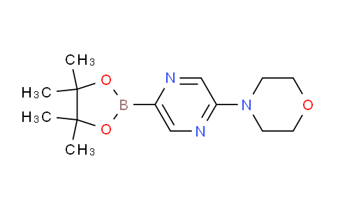 CAS No. 1283180-64-2, 4-(5-(4,4,5,5-Tetramethyl-1,3,2-dioxaborolan-2-yl)pyrazin-2-yl)morpholine