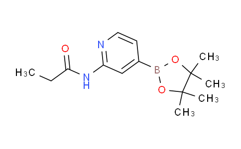 CAS No. 1285530-34-8, N-(4-(4,4,5,5-Tetramethyl-1,3,2-dioxaborolan-2-yl)pyridin-2-yl)propionamide