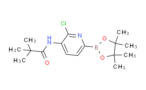 CAS No. 1309980-77-5, N-(2-Chloro-6-(4,4,5,5-tetramethyl-1,3,2-dioxaborolan-2-yl)pyridin-3-yl)pivalamide