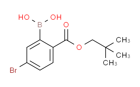 CAS No. 1309980-79-7, (5-Bromo-2-((neopentyloxy)carbonyl)phenyl)boronic acid