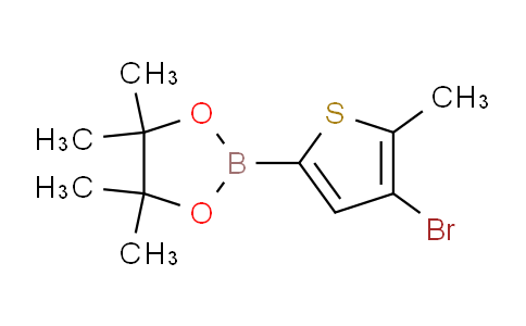 CAS No. 1310404-98-8, 2-(4-Bromo-5-methylthiophen-2-yl)-4,4,5,5-tetramethyl-1,3,2-dioxaborolane