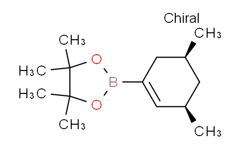 CAS No. 1311265-65-2, 2-((3R,5S)-3,5-Dimethylcyclohex-1-en-1-yl)-4,4,5,5-tetramethyl-1,3,2-dioxaborolane
