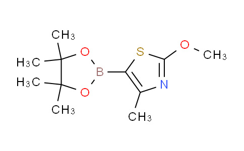 CAS No. 1312762-47-2, 2-Methoxy-4-methyl-5-(4,4,5,5-tetramethyl-1,3,2-dioxaborolan-2-yl)thiazole