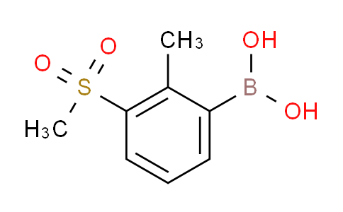 CAS No. 1313617-69-4, 2-Methyl-3-(methylsulfonyl)phenylboronic Acid