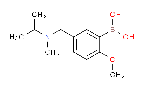 CAS No. 1313761-40-8, (5-((Isopropyl(methyl)amino)methyl)-2-methoxyphenyl)boronic acid