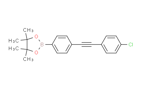 CAS No. 1315281-10-7, 2-{4-[2-(4-Chlorophenyl)ethynyl]phenyl}-4,4,5,5-tetramethyl-1,3,2-dioxaborolane