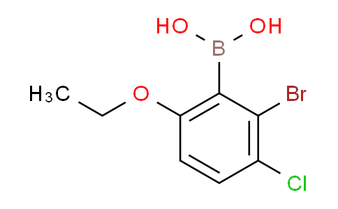 CAS No. 1315476-02-8, (2-Bromo-3-chloro-6-ethoxyphenyl)boronic acid