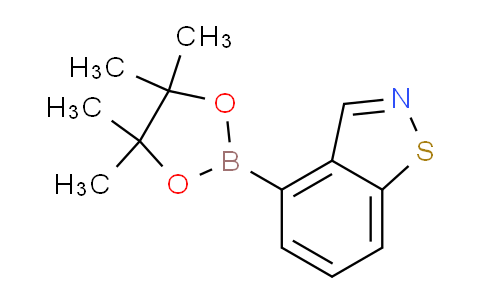 CAS No. 1326714-99-1, 4-(4,4,5,5-Tetramethyl-1,3,2-dioxaborolan-2-yl)benzo[d]isothiazole
