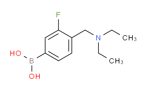 CAS No. 1333121-78-0, (4-((diethylamino)methyl)-3-fluorophenyl)boronic acid