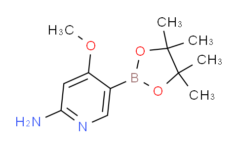CAS No. 1333220-57-7, 4-Methoxy-5-(4,4,5,5-tetramethyl-1,3,2-dioxaborolan-2-yl)pyridin-2-amine