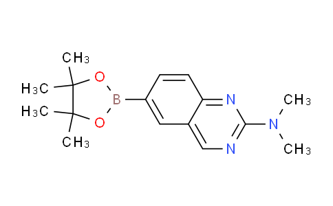 CAS No. 1333222-33-5, N,N-Dimethyl-6-(4,4,5,5-tetramethyl-1,3,2-dioxaborolan-2-yl)quinazolin-2-amine