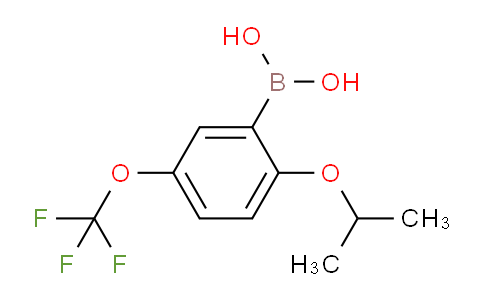 CAS No. 1333313-17-9, (2-Isopropoxy-5-(trifluoromethoxy)phenyl)boronic acid
