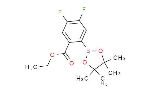 CAS No. 1334164-30-5, Ethyl 4,5-difluoro-2-(4,4,5,5-tetramethyl-1,3,2-dioxaborolan-2-yl)benzoate
