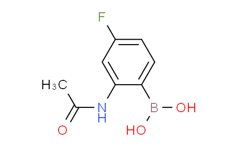CAS No. 1335491-23-0, (2-Acetamido-4-fluorophenyl)boronic acid
