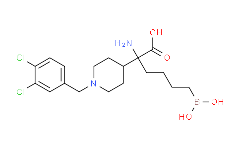 CAS No. 1345810-19-6, 2-Amino-6-borono-2-(1-(3,4-dichlorobenzyl)piperidin-4-yl)hexanoic acid