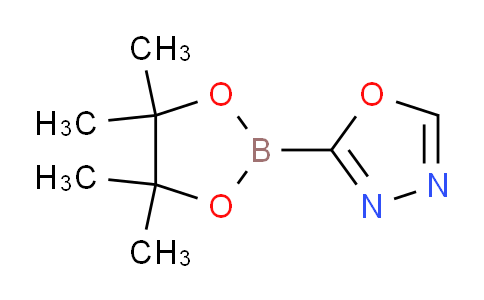 CAS No. 1346808-32-9, 2-(4,4,5,5-Tetramethyl-1,3,2-dioxaborolan-2-yl)-1,3,4-oxadiazole